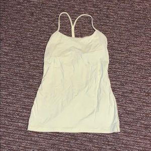 Lululemon Light Yellow Power Y